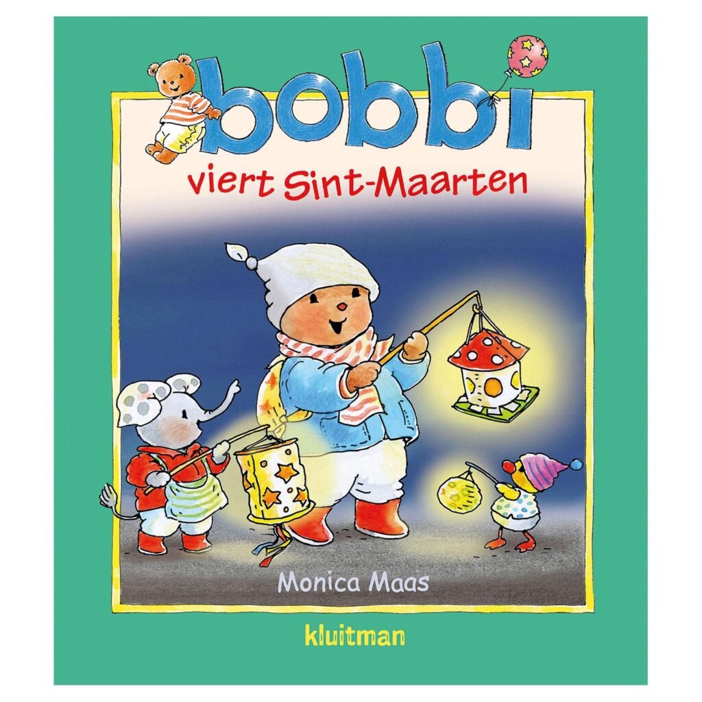 Kinderboek Bobbi viert Sint Maarten met lampionnen en warme kleding Bobbi Viert Sint-Maarten