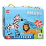 Vloerpuzzel Wilde Dieren, 100st.