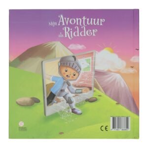 Kinderboek Mijn Avontuur als Ridder met jongen die uit tablet stapt in fantasiewereld