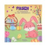 Voorzijde kinderboek 'Pasen – De Paashaas en het Kuikentje' met paashaas en kuiken Verhalenboek Het Kuikentje en de Paashaas