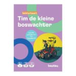 Voorkant luisterkaart Tim de kleine boswachter met illustratie van jongen op bosvoertuig Tim de Kleine Boswachter Luisterkaart