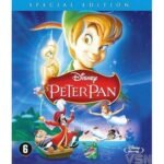Afbeelding Blu-ray cover van Disney animatiefilm Peter Pan met hoofdpersonages