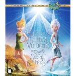 Blu-ray cover van Disney Animatiefilm Tinkerbell - Het Geheim van de Vleugels met twee vliegende elfen
