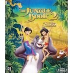 Blu-ray cover van Disney animatiefilm The Jungle Book 2 met Mogli en chickie op Baloe de Beer