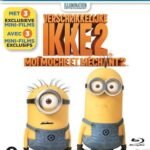 Blu-ray cover van animatiefilm Verschrikkelijke Ikke 2 met 2 minions op witte achtergrond