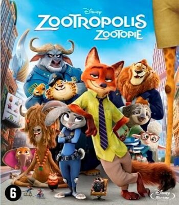 Afbeelding Blu-ray cover van Disney animatiefilm Zootropolis met Hoofdpersonages