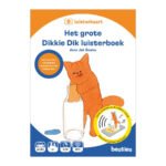 Voorkant van Het grote Dikkie Dik luisterboek met illustratie van Dikkie Dik en luisterkaart Het grote Dikkie Dik luisterboek