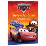Voorkant van Disney Cars vriendenboek met Bliksem McQueen en vrienden Cars Vriendenboek