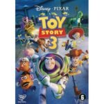 Cover DVD van Disney Pixar animatiefilm Toy Story 3 met alle hoofdpersonages afgebeeld