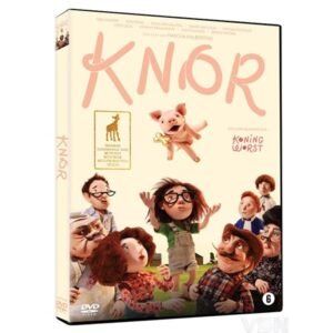 DVD-hoes van Knor met personages en het varkentje