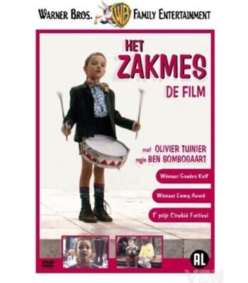 DVD cover van kinderfilm Het Zakmes met jongen met trommel afgebeeld