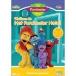 Kleurrijke DVD cover van serie Sesamstraat - Furchester Hotel