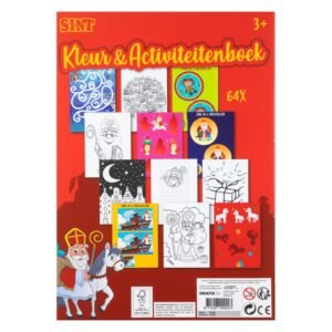Sinterklaas kleur- en activiteitenboek met zoek-de-verschillen en kleurplaten voor kinderen