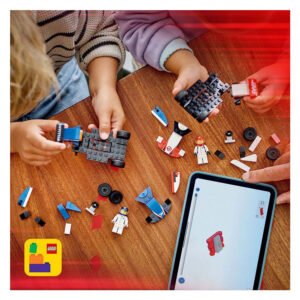 LEGO City Formule 1 auto's bouwen met handleiding op tablet