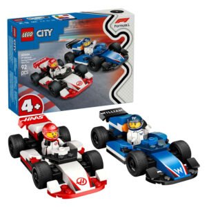LEGO City 60464 F1 Williams Racing en Haas F1 Racewagens met verpakking en coureur minifiguren