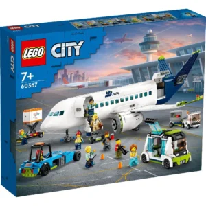 Verpakking van LEGO City vliegtuig bouwset 60367 inclusief luchthaven en accessoires