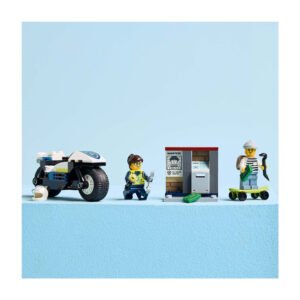 LEGO City politie motor, minifiguren en geldautomaat