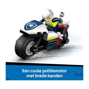 LEGO City politiebike met brede banden en agent minifiguur
