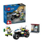 LEGO City 60455 Achtervolging op Politiemotor set met doos, politie motor, boef en pinautomaat
