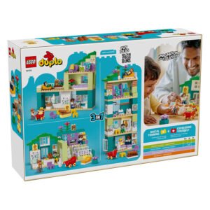 LEGO DUPLO 10470 3-in-1 Modern Woonhuis achterkant verpakking met bouwvoorbeelden