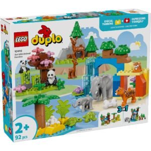 Verpakking LEGO DUPLO 3in1 wilde dierenfamilies bouwset met 92 onderdelen