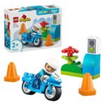 LEGO DUPLO 10471 Blauwe Politiemotor speelset met verpakking en accessoires