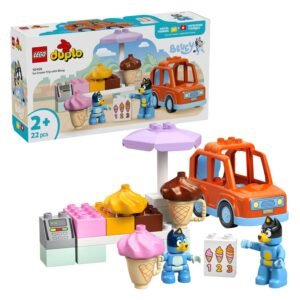 Complete LEGO DUPLO 10458 Een ijsje halen met Bluey set met doos en accessoires