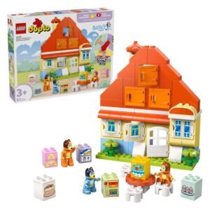 LEGO DUPLO 10459 Huis van Bluey en haar familie bouwset met speelfiguren en blokken
