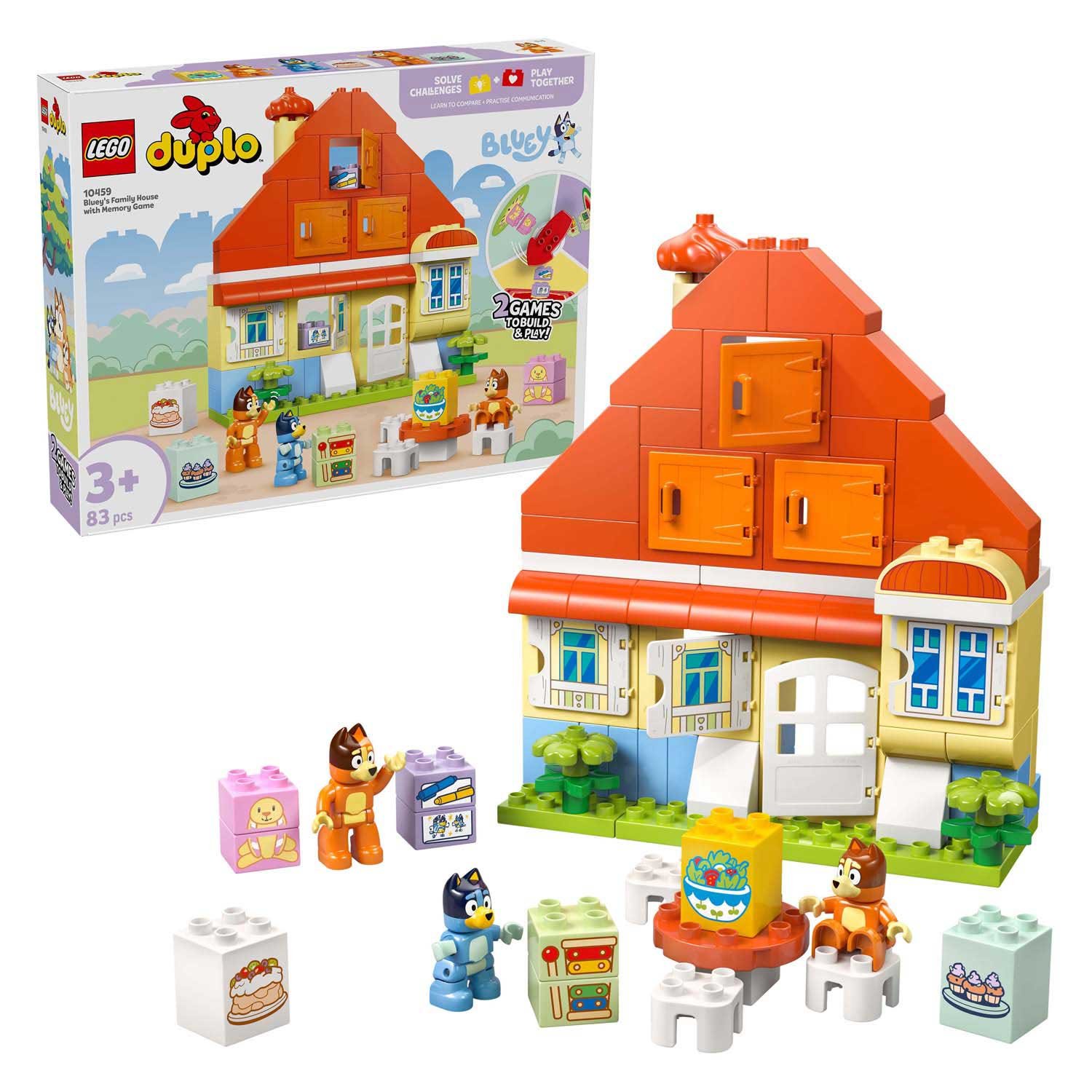 lego-duplo-bluey-speelhuis-voor-kinderen-3-plus LEGO DUPLO 10459 Huis van Bluey en haar familie bouwset met speelfiguren en blokken