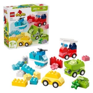Complete inhoud van LEGO DUPLO 10474 Mijn Eerste Creatieve Voertuigen bouwset