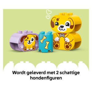 Twee schattige hondenfiguren van LEGO DUPLO set