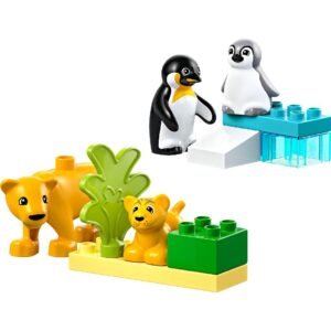 LEGO DUPLO dierenfamilies pinguïns en leeuwen met bouwstenen
