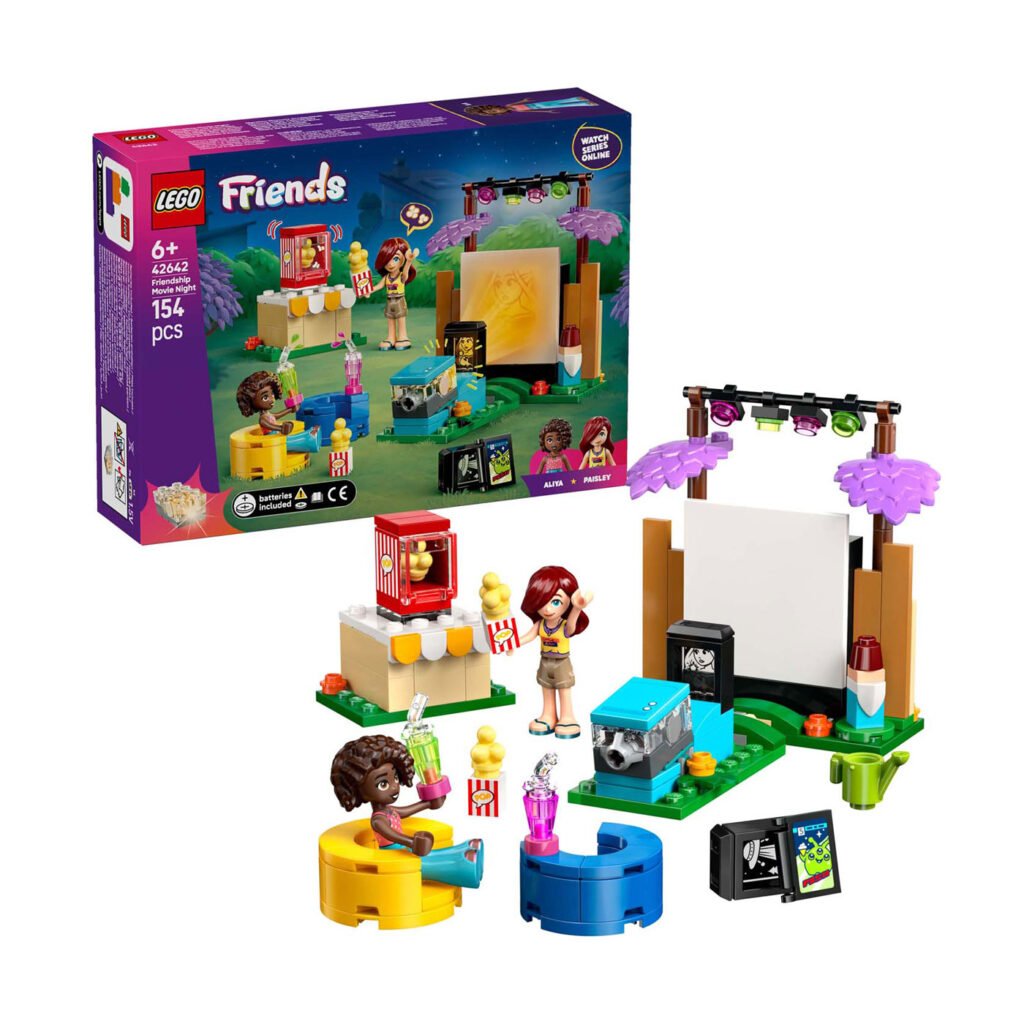 LEGO Friends 42642 filmavond set met projector, scherm en accessoires