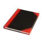 Hardcover notitieboek met rood-zwarte kaft Notitieboek zwart/rood A6