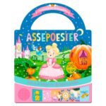 Kinderboek Assepoester met geluiden en kleurrijke illustraties van het sprookje Geluidenboek Assepoester Meeneemboek