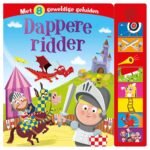 Kinderboek Dappere Ridder met geluiden en kleurrijke middeleeuwse illustraties Geluidenboek Dappere Ridder
