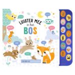Interactief kinderboek "Luister mee in het bos" met dierengeluiden en kleurrijke bosdierenillustraties Geluidenboek Luister Mee In Het Bos