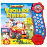Interactief kinderboek "Vrolijke Dieren" met 18 dierengeluiden en kleurrijke boerderijillustraties Mega Geluidenboek Vrolijke Dieren