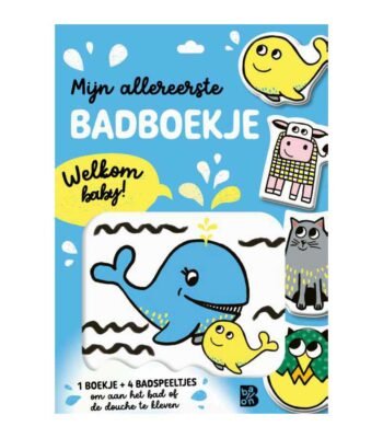 Kleurrijk badboekje met speelse dieren Mijn Allereerste Badboekje - Welkom Baby!