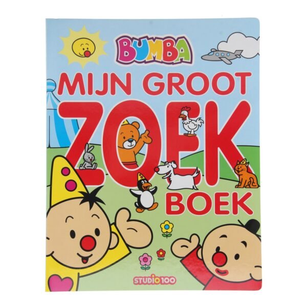 Voorkant van Bumba Mijn Groot Zoekboek met vrolijke figuren Bumba Mijn Groot Zoekboek