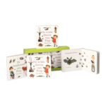 Opengeklapte kartonboekjes ‘De wilde dieren van Fiep’ en ‘De bosdieren van Fiep’ met kleurrijke dierenillustraties. Uitdeelboekjes Dieren van Fiep Westendorp 10st.