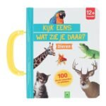 Voorkant van beeldwoordenboek - Kijk eens wat zie je daar? Dieren met kleurrijke dierenillustraties