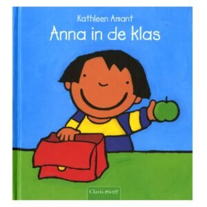 Boekcover Anna in de klas van Kathleen Amant met schooltas Anna in de klas