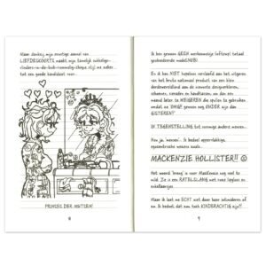 Stripillustratie uit Dagboek van een Muts met Nikki en Mackenzie bij de spiegel