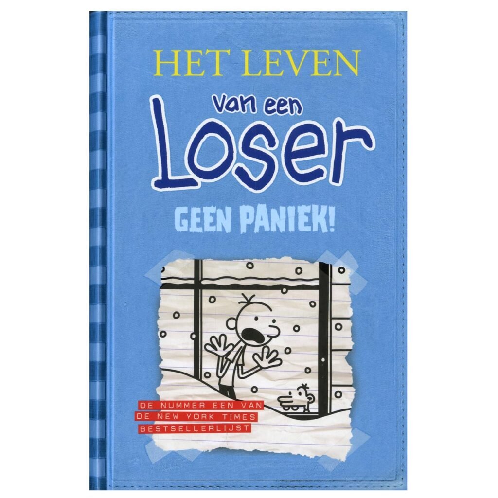 Boekcover Het leven van een Loser - Geen paniek! met cartoonillustratie