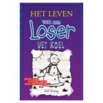 Boekcover Het leven van een Loser - Vet koel van Jeff Kinney met smeltende sneeuwpop op paarse achtergrond