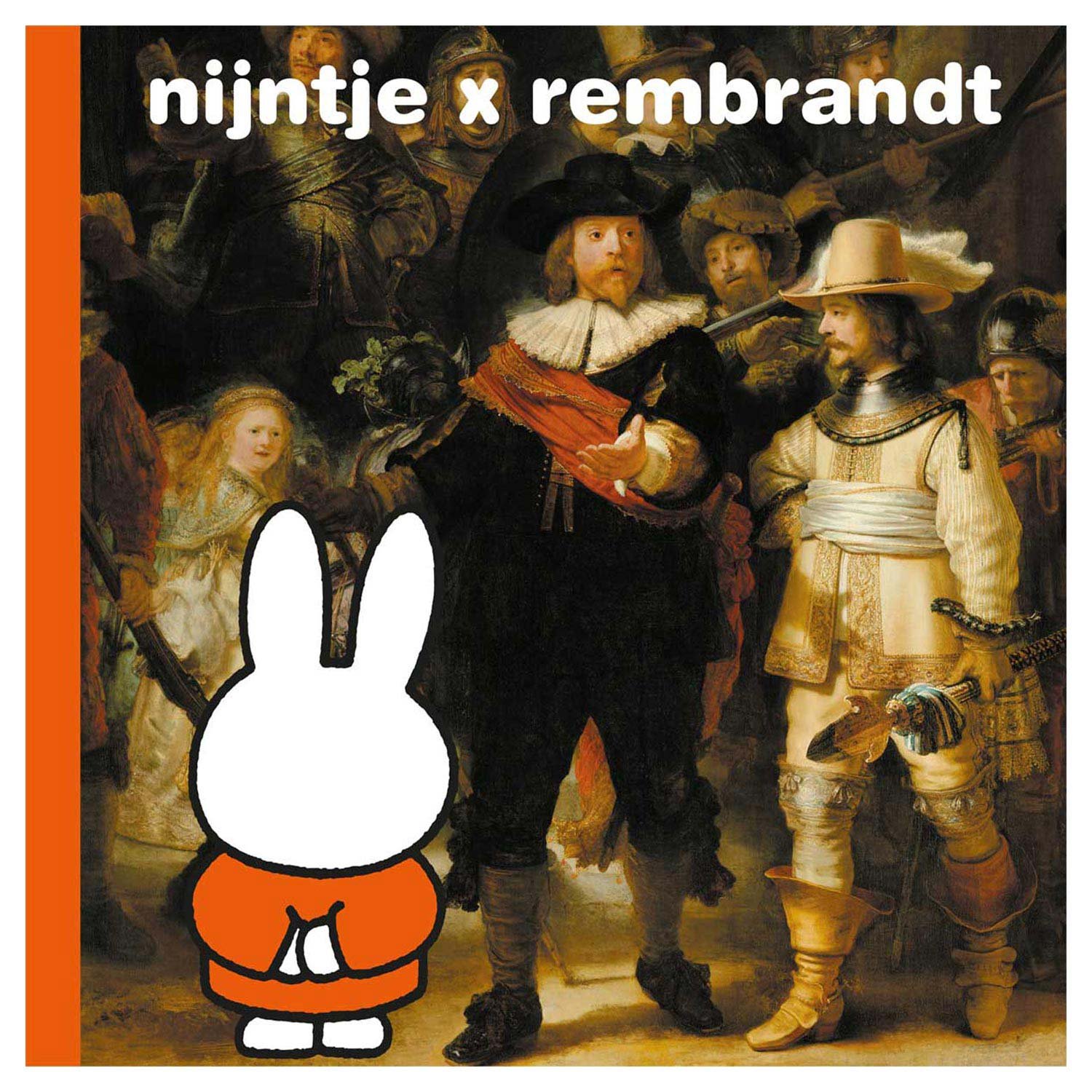 centraal-boekhuis-nijntje-x-rembrandt-cover-nachtwacht Nijntje x Rembrandt cover met De Nachtwacht en Nijntje illustratie Nijntje x Rembrandt