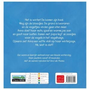 Peuterboek Anna en de winter met winterverhaal over kou en vogels