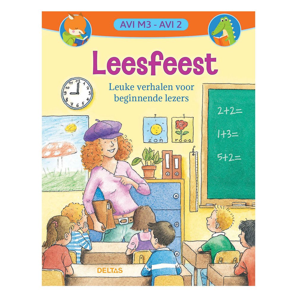 Cover Leesfeest kinderboek voor beginnende lezers AVI M3 Leesfeest Leuke Beginnende Lezers (AVI-M3/AVI-2)