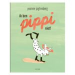 Boekcover Ik ben Pippi niet van Yvonne Jagtenberg met illustratie van eigenwijze geit op groene achtergrond Ik ben Pippi niet